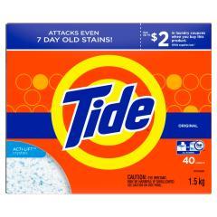 TIDE LAUNDRY DETERGENT POWDER HE 40LD