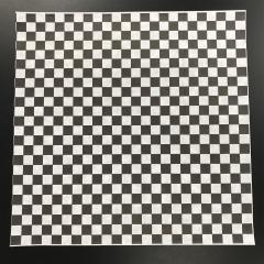 SANFACON PAPER CHECKERED BLACK POLYWAX 12X12"