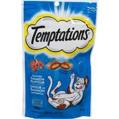 WHISKAS TEMPTATIONS CAT TREATS WILD SALMON (PEG BAG)