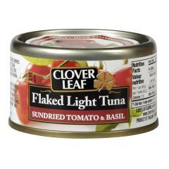 CLOVER LEAF TUNA LIGHT FLAKED SUNDRIED TOMATO & BASIL (TIN)