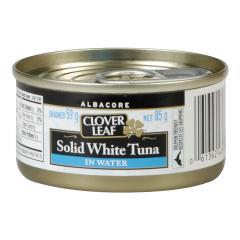 CLOVER LEAF TUNA SOLID WHITE ALBACORE WATER (TIN)