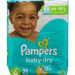 PAMPERS BABY DRY DIAPER JUMBO S6