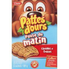 DARE BEAR PAW MORNING SNACK CEREAL & STRAWBERRY