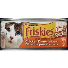 PURINA FRISKIES CAT FOOD CHUNKS CHICKEN DINNER (TIN)